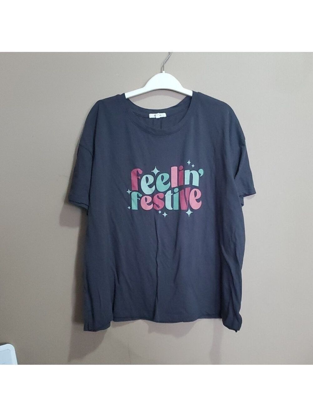 Maurice's Festive Grey Shirt Size XXL